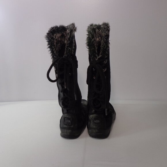 The North Face Boots Suede Janey Mid Calf Primaloft Fur Insulated Women’s Size 8 - Picture 5 of 7